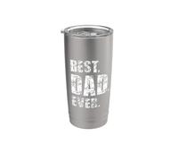 Design « Best Dad Ever » pour papa ou grand-père Gobelet isotherme en acier inoxydable double paroi