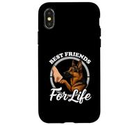 Design « Best Friends » pour Les Amoureux du Berger Allemand Coque pour iPhone X/XS