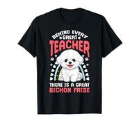 Design Bichon frisé pour Professeur - Adorable Chiot T-Shirt