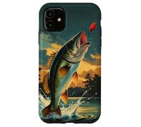 Design Big Bass Catch pour papa ou pêcheur à la retraite Coque pour iPhone 11