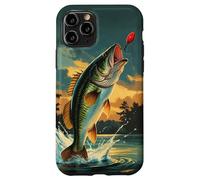 Design Big Bass Catch pour papa ou pêcheur à la retraite Coque pour iPhone 11 Pro
