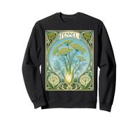 Design botanique de fenouil Art Nouveau Sweatshirt