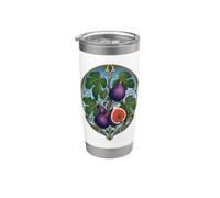 Design botanique de figuier Art Nouveau Gobelet isotherme en acier inoxydable double paroi
