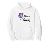 Design botanique de Floraison printanière de la Crocus Flower Society Sweat à Capuche