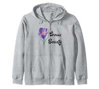 Design botanique de Floraison printanière de la Crocus Flower Society Sweat à Capuche