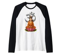 Design Bouddha Om Symbole Bouddhiste Quan Yin Lotus Méditation Manche Raglan