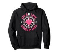 Design Boussole LED by Love Guided by Faith Sweat à Capuche