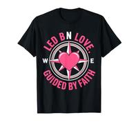 Design Boussole LED by Love Guided by Faith T-Shirt
