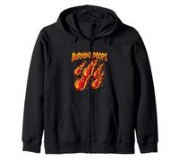 Design Burning Drops - Éclaboussure d'énergie Ardente Sweat à Capuche