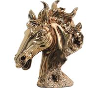 Design buste de cheval style sculpture dorée figures sculptures déco