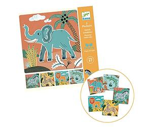 DESIGN BY Pochoirs Animaux Sauvages (Min. 2 u.) Autocollants, Multicolore (38916)