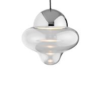 Design By Us Nutty XL Pendelleuchte, Clear/Chrome