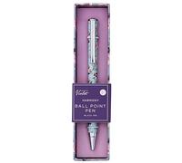 Design By Violet Harmony Stylo à bille bleu clair avec motif floral et clip - Cadeau élégant pour les écrivains et les amateurs de papeterie, parfait pour les anniversaires et les occasions spéciales