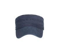 Design Cadet Casquette en coton avec dessus plat pour fœtus, bleu marine, Taille unique