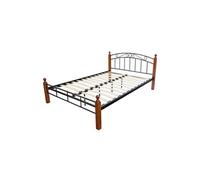 Design cadre de lit metal bois lit double 180 x 200