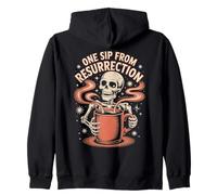 Design café Squelette One Sip from Resurrection Sweat à Capuche