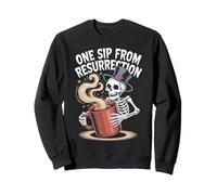 Design café Squelette One Sip from Resurrection Sweatshirt
