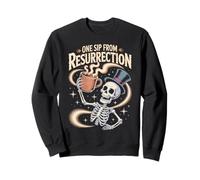 Design café Squelette One Sip from Resurrection Sweatshirt