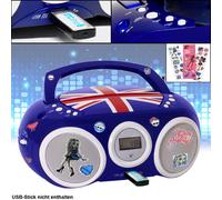 Design CD Player Stereo Radio USB System Garçons Chambre Musique en kit, autocollant inclus