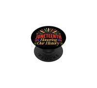 Design Célébration de Juneteenth et de Notre Histoire PopSockets PopGrip Adhésif