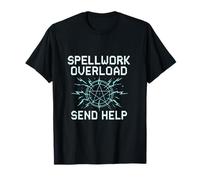 Design Cercle Magique Surcharge de Pixel néon T-Shirt