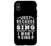 Design chantant karaoké pour fête karaoké Coque pour iPhone X/XS