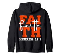 Design chrétien inspiré du Verset de la Bible Hébreux 11:1 Sweat à Capuche