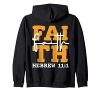Design chrétien inspiré du Verset de la Bible Hébreux 11:1 Sweat à Capuche