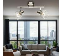 Design Chrome Plafonnier Salon Spot Lampe Couloir Cage Projecteur Mobile