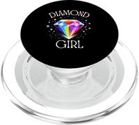 Design Citation Diamant Gem - Cristal étincelant coloré PopSockets PopGrip pour MagSafe