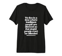 Design Citation silencieuse des Gens intelligents T-Shirt Haut de Gamme
