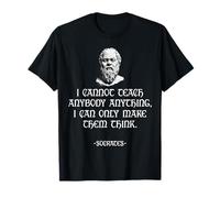 Design Classique avec Citation de Poitrine - Pensez Plus profondément T-Shirt