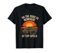 Design classique de voiture de course de route vers nulle part T-Shirt