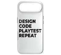 Design Code Playtest Repeat Game Designer Game Dev Coque pour iPhone Air