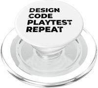 Design Code Playtest Repeat Game Designer Game Dev PopSockets PopGrip pour MagSafe