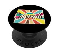 Design Coloré du Colorado pour Les Amateurs de Nature PopSockets PopGrip Adhésif