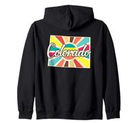 Design Coloré du Colorado pour Les Amateurs de Nature Sweat à Capuche