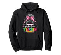 Design coloré pour Enseignant de quatrième année Sweat à Capuche