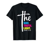 Design coloré The Way, The Truth & The Life T-Shirt