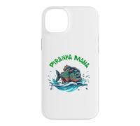 Design compétitif féroce de l'équipe de Natation Piranha Mama Coque pour iPhone 14 Plus