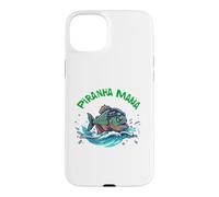 Design compétitif féroce de l'équipe de Natation Piranha Mama Coque pour iPhone 15 Plus