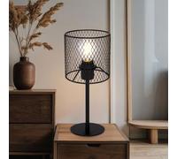 Design Comptoir Lampe la Vie Marché Du Travail Chambre Tresse Récolte Lampe Noir