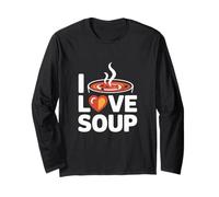 Design Confortable et réconfortant « I Love Soup » Manche Longue