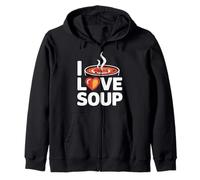 Design Confortable et réconfortant « I Love Soup » Sweat à Capuche