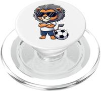 Design Cool de Joueur de Football Lion de Dessin animé PopSockets PopGrip pour MagSafe