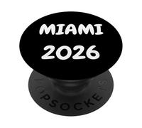 Design Cool de la Ville. Miami 2026. Visiteur OU RÉSIDENT, Love Town PopSockets PopGrip Adhésif