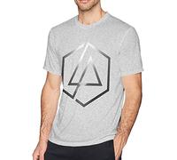 Design Cool Short Sleeve Custom Linkin-Park Logo Crew Neck T Shirts for Men,Tops (Small)