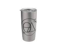 Design cool Therian Otherkin Symbole Thériotype Identité Gobelet isotherme en acier inoxydable double paroi