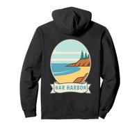 Design côtier rétro de Bar Harbor Maine Sweat à Capuche