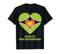 Design cœur Ouvert aux Nouveaux débuts T-Shirt